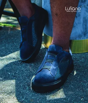 228  Lufiano Slip On :Blue