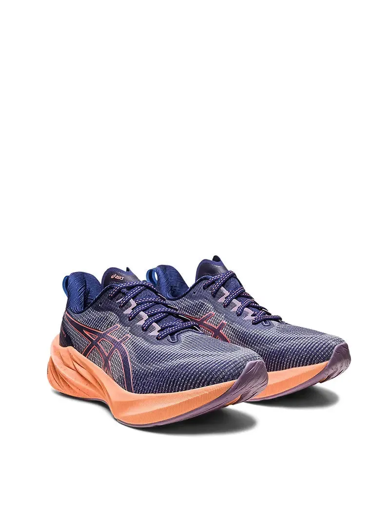 Asics Womens Novablast 3 LE Trainers Indigo Blue / Papaya