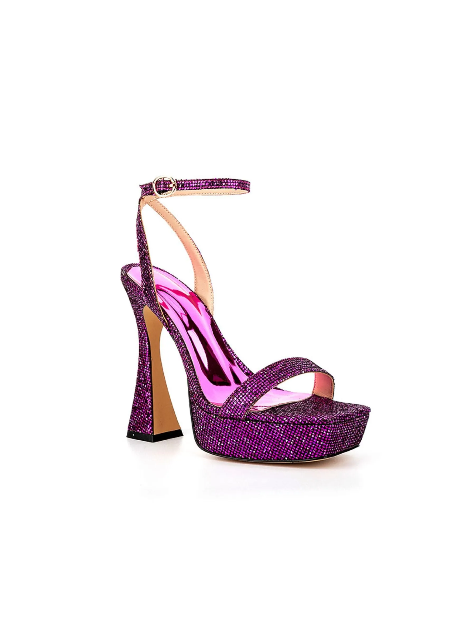 Aurelia Glitter Heels in Purple