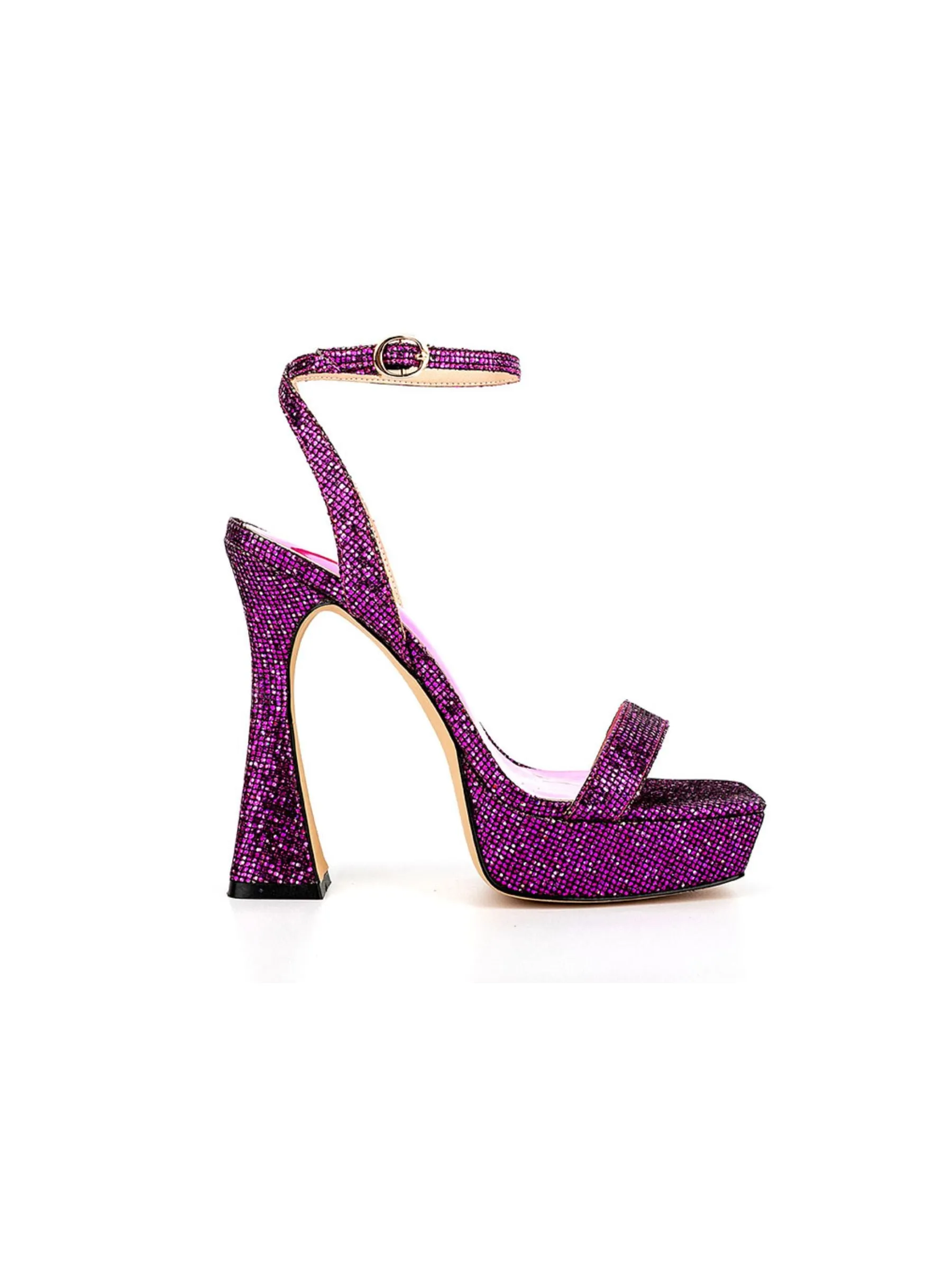 Aurelia Glitter Heels in Purple