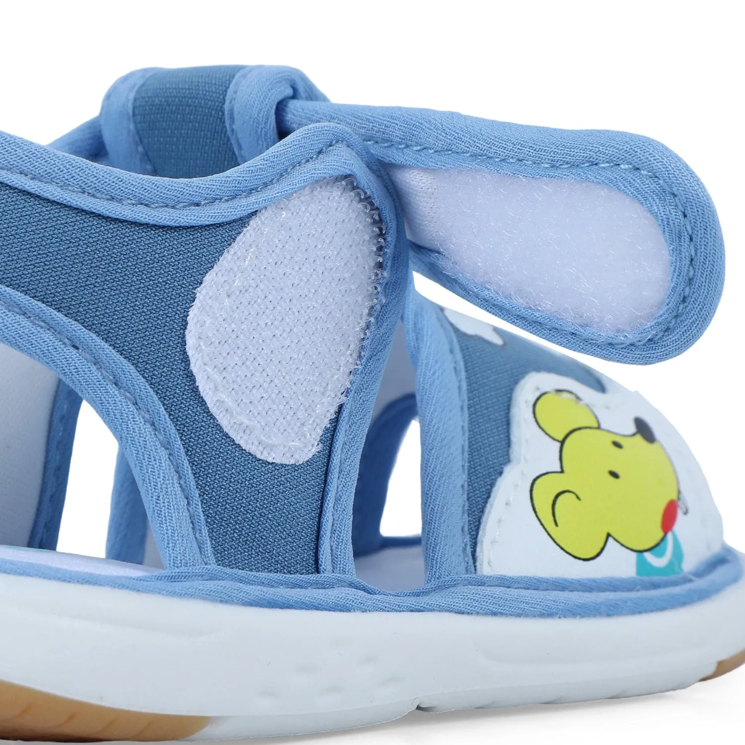 Baby Moo Rainbow Chu-Chu Sound Breathable Anti-Skid Sandals - Blue