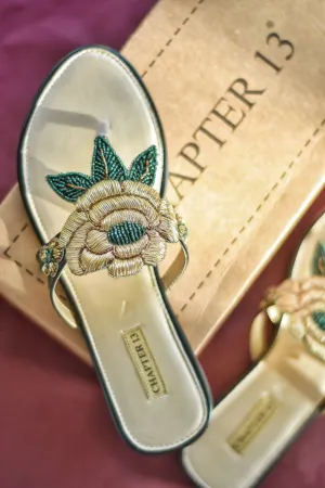 Chappals | Golden Gulab