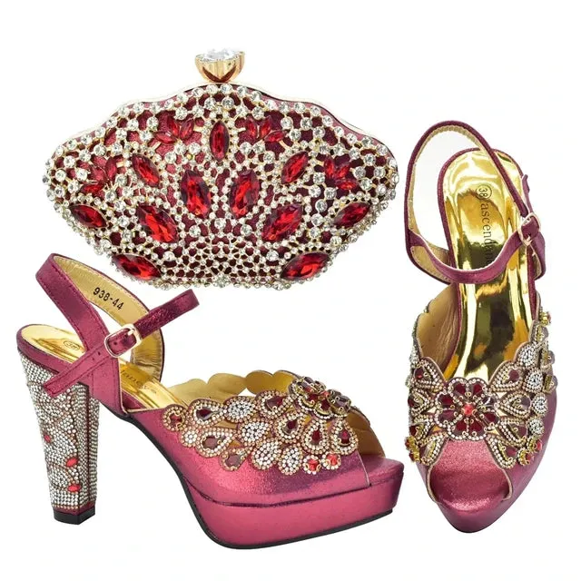 Italian High Heels and Purse Set