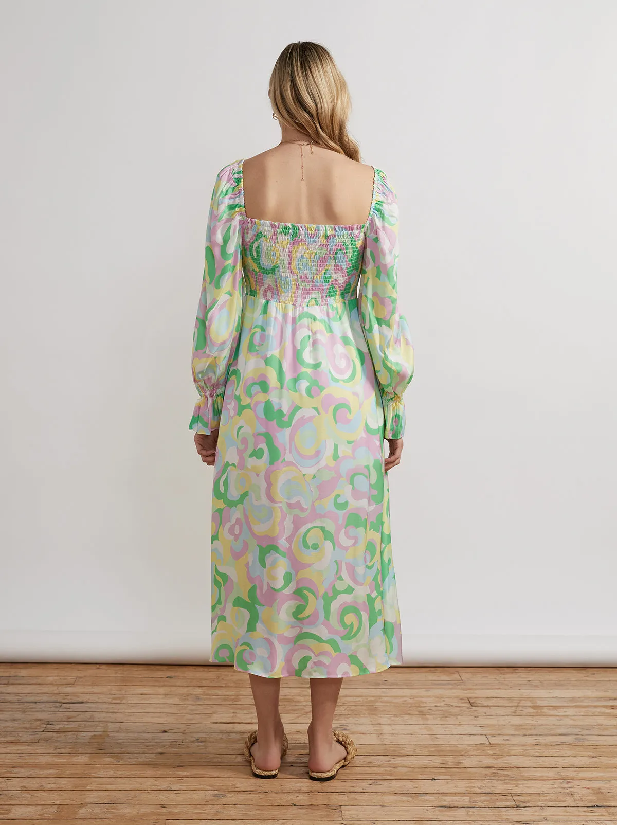 Jolene Multi Floral Swirl Dress