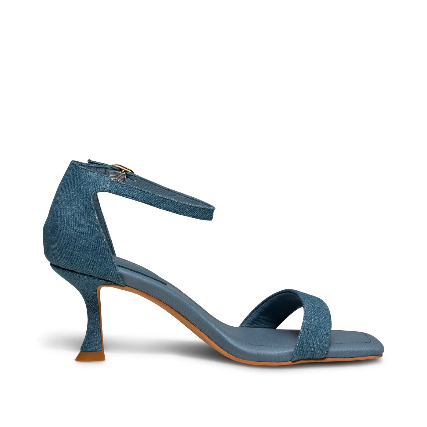 Leah ankle strap - Denim