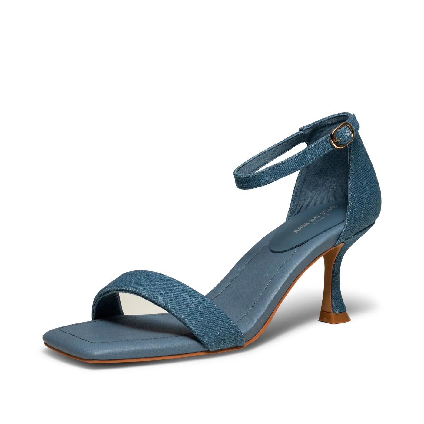 Leah ankle strap - Denim