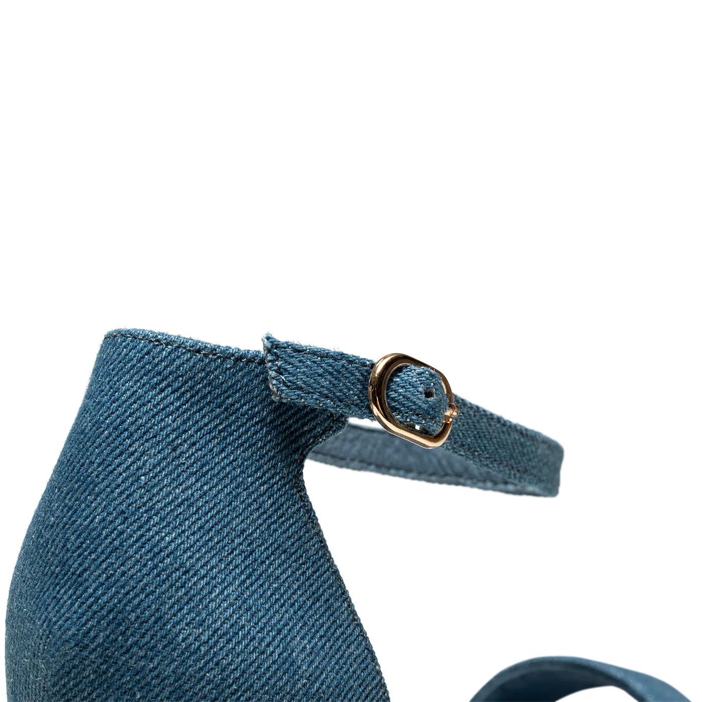 Leah ankle strap - Denim