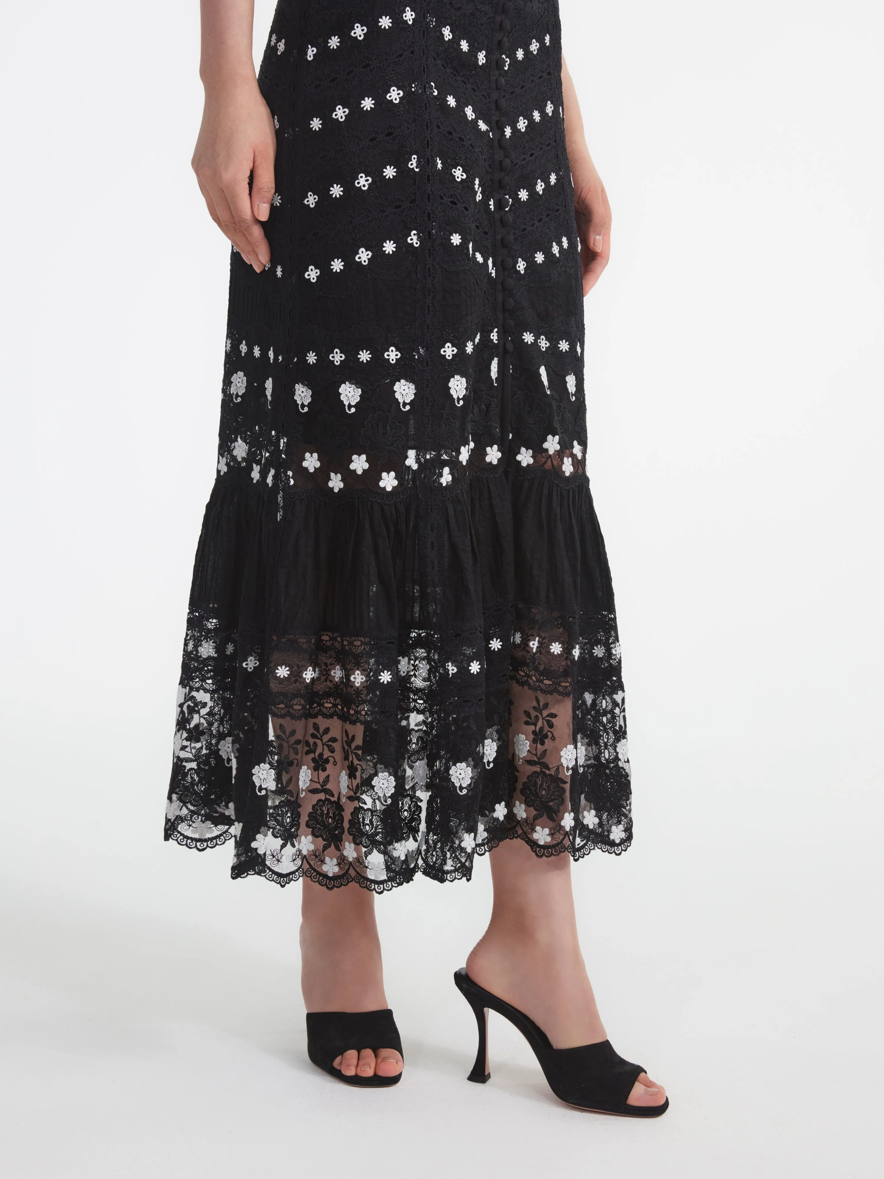 Lorna Long Skirt in Black