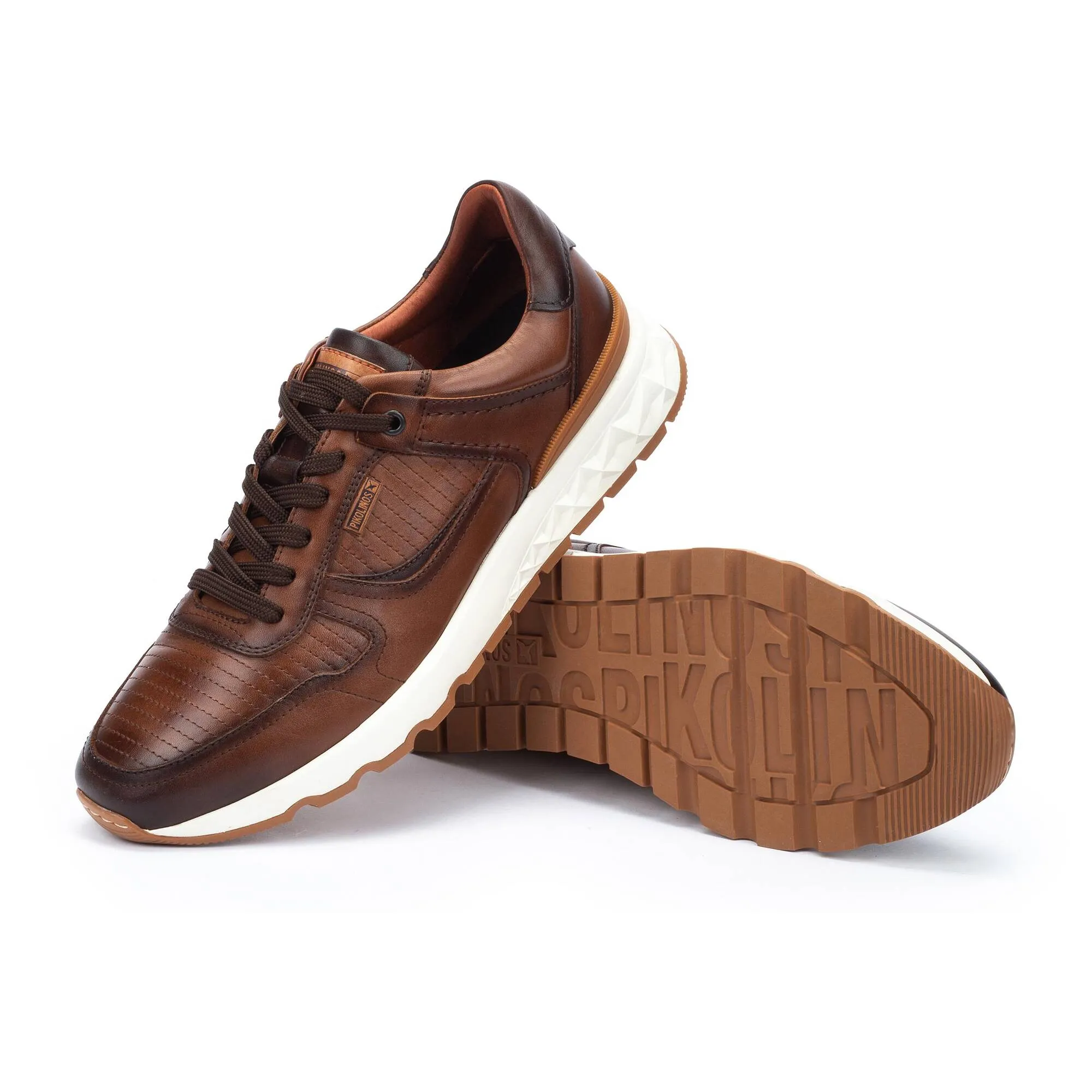 Men's Pikolinos Aranda Casual Trainers Color: Cuero