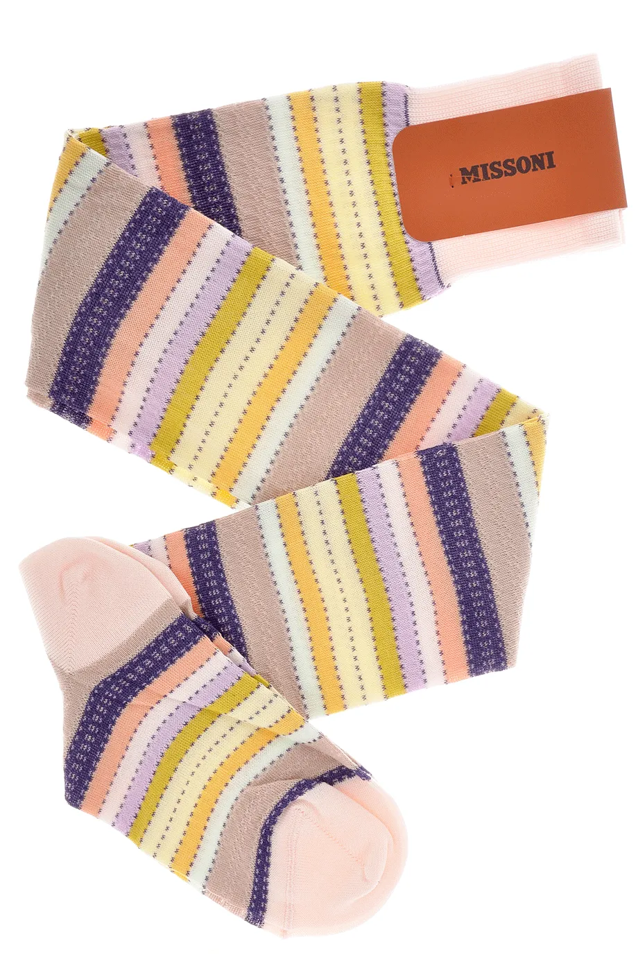 MISSONI STRIPES Beige Over The Knees