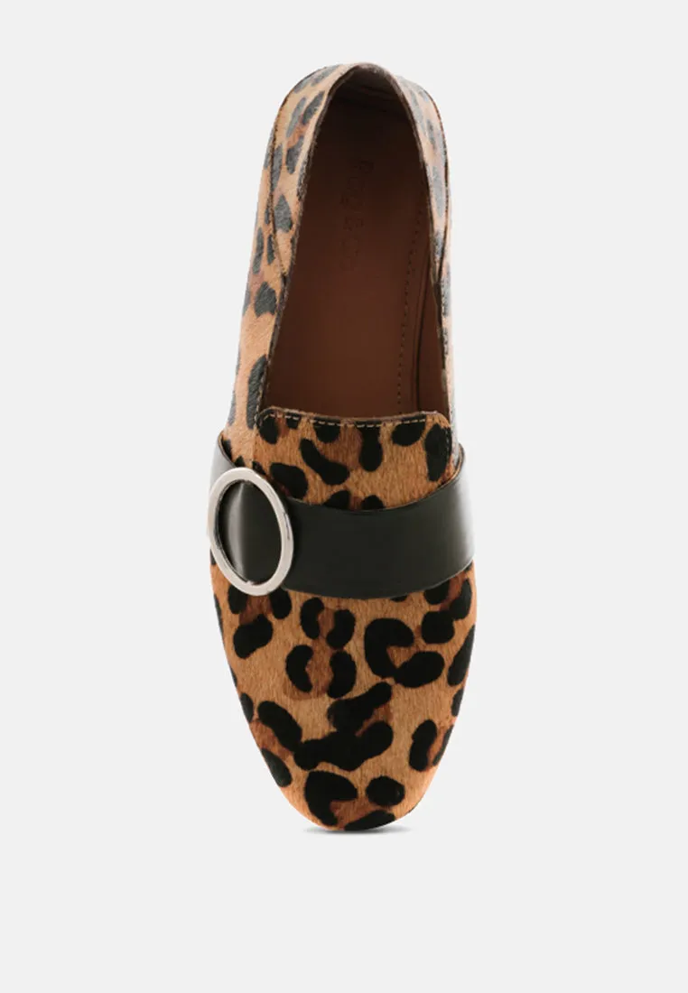 NAOMI Leopard Printed Loafers