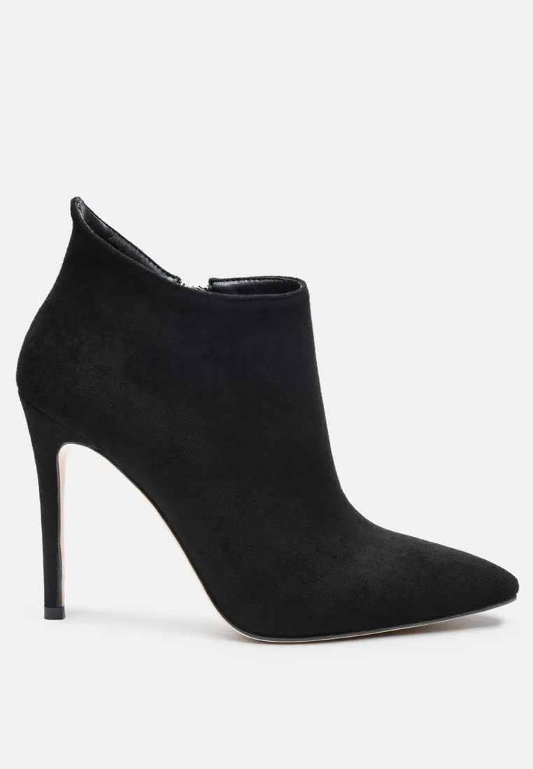 NYXA Stiletto Ankle Boot In Black