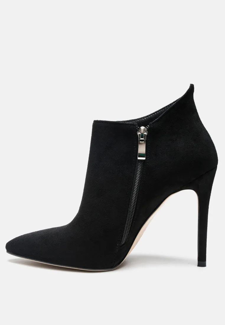 NYXA Stiletto Ankle Boot In Black