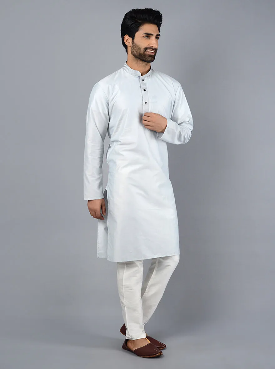 Powder Grey Kurta | Azania