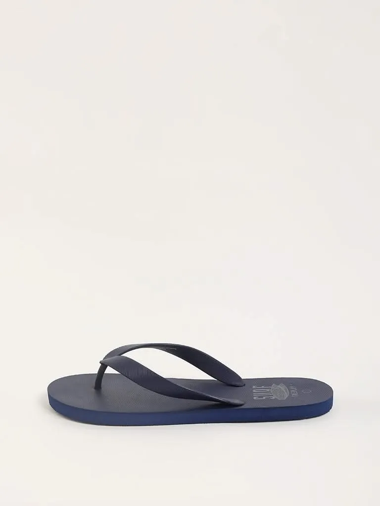 SOLEPLAY Printed Navy Flip Flop