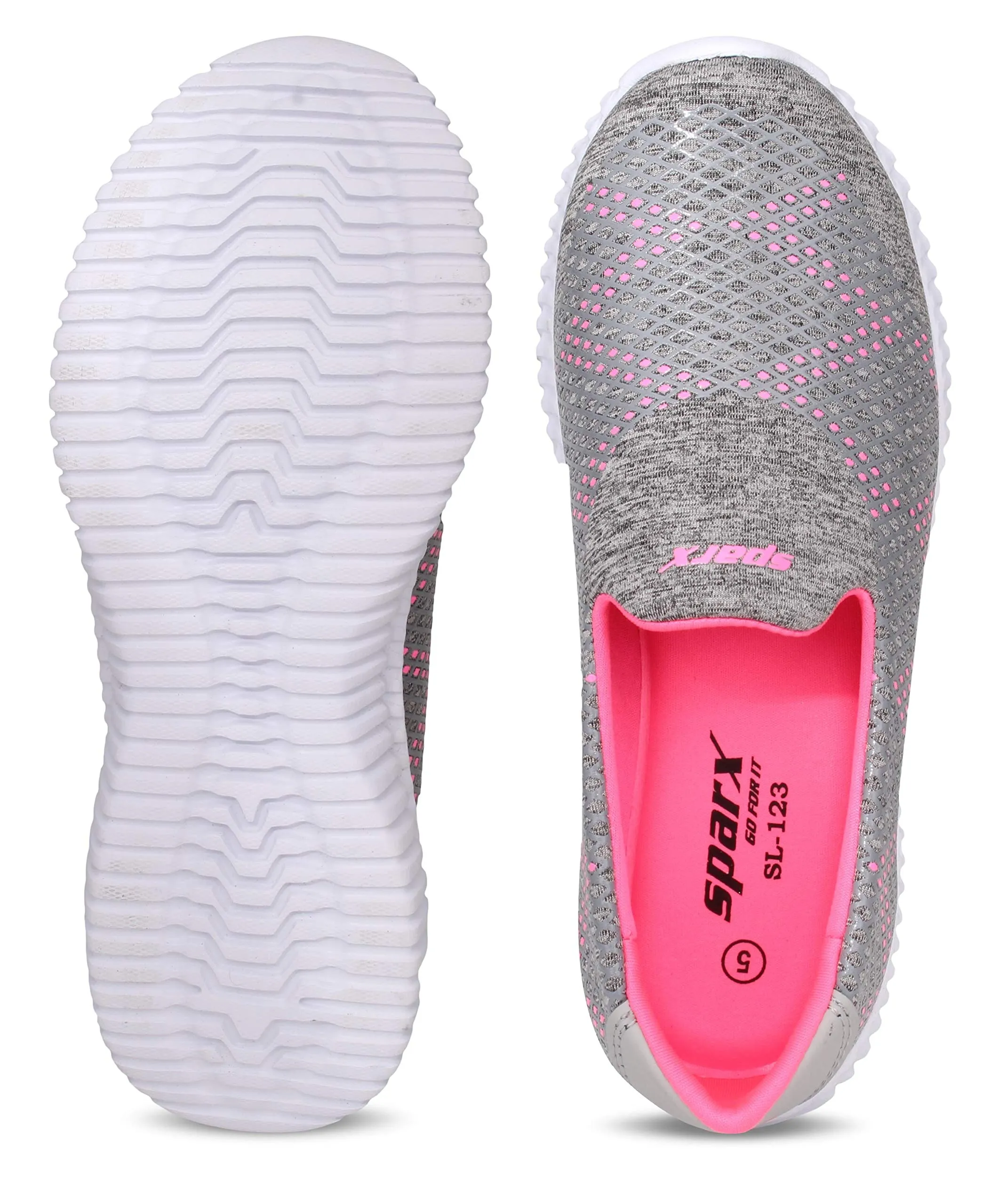 Sparx Women's Sx0123l Grey Loafers-8 UK (SL123_GYPK008)