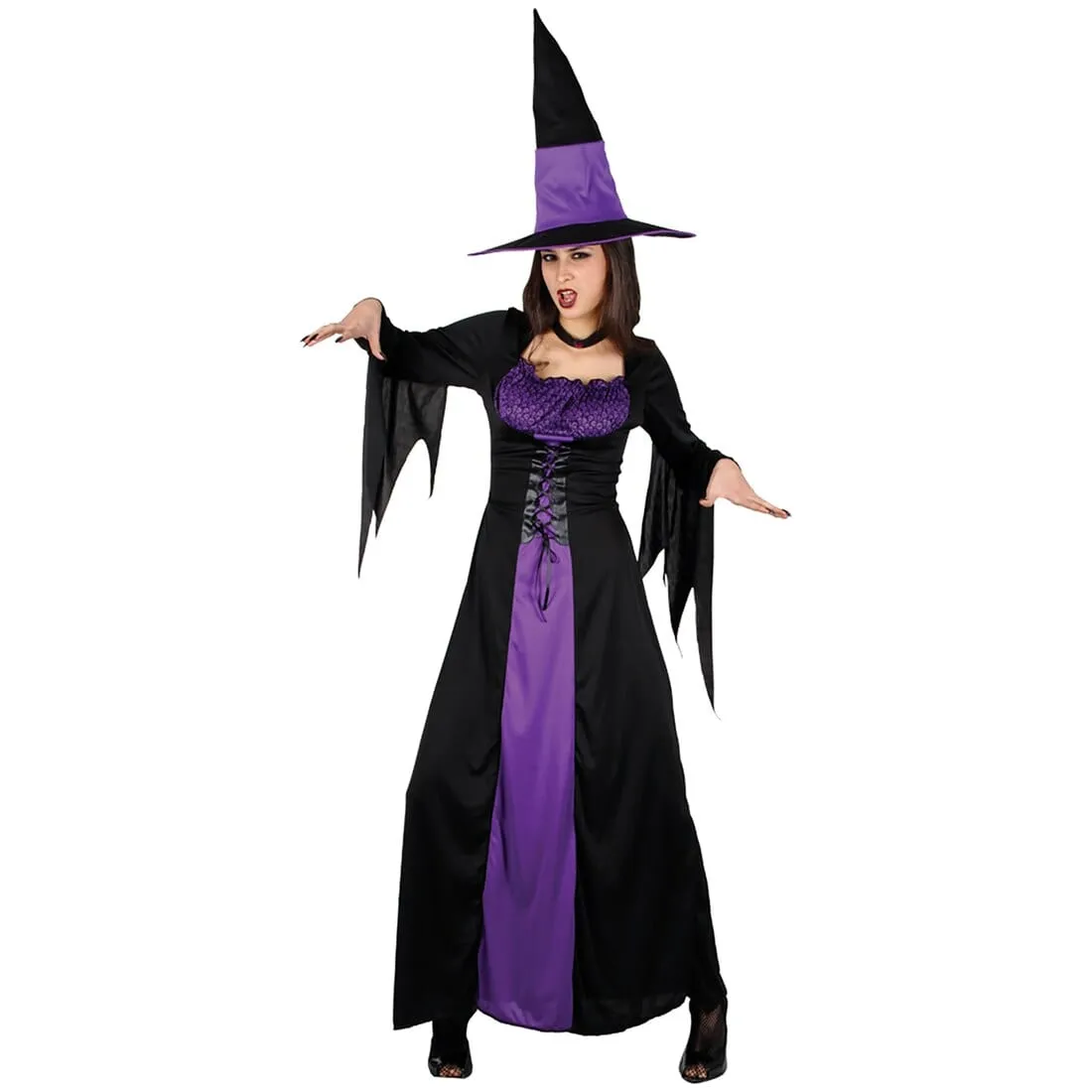 Spellbound Horror Witch Womens  Purple Costume Halloween