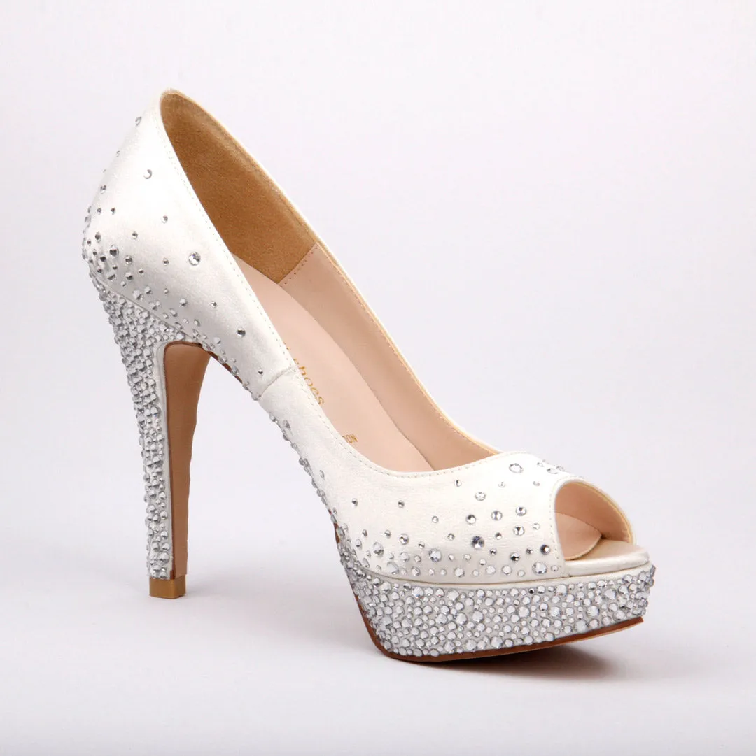 *UK size 2 - PRINCESS - beige, 11/2cm heels