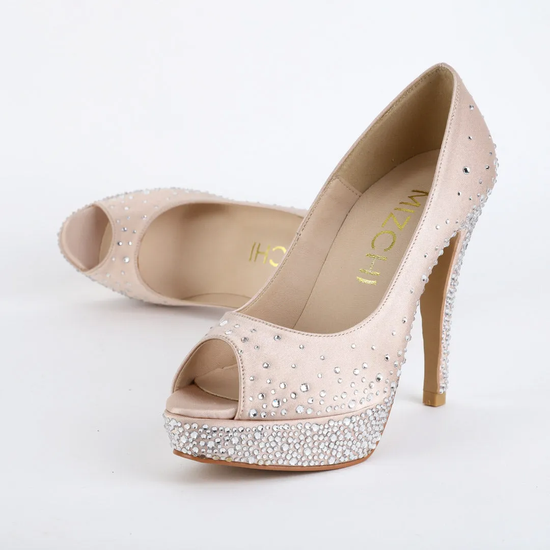 *UK size 2 - PRINCESS - beige, 11/2cm heels