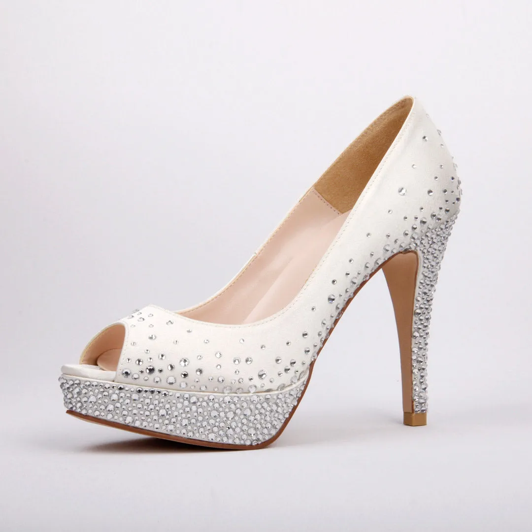 *UK size 2 - PRINCESS - beige, 11/2cm heels