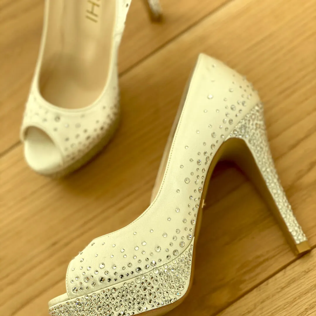 *UK size 2 - PRINCESS - beige, 11/2cm heels