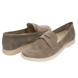 Undine Loafers - Taupe Suede